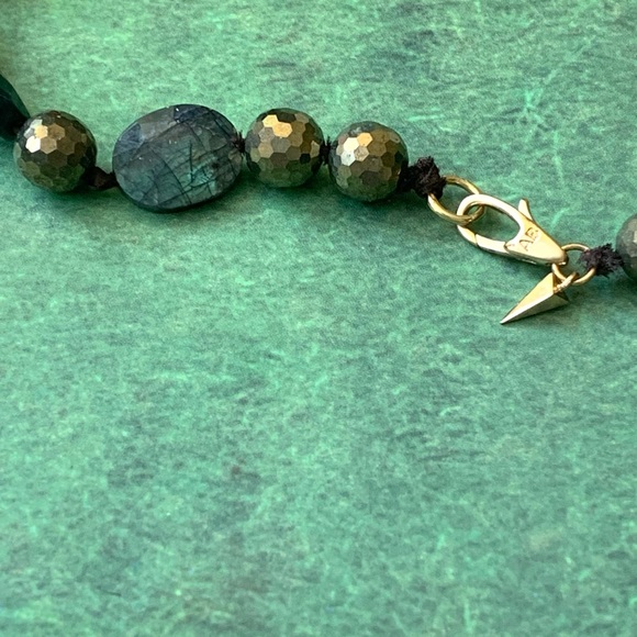 Alexis Bittar New Vanitas Coiled Snake Labradorite Beaded Statement Necklace - Picture 5 of 15